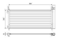VALEO 822720 Air Conditioning Condenser A/C Air Con With Dryer Fits Lexus NX