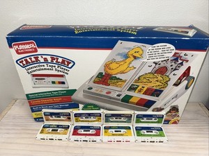 LQQK 1992 Vintage Playskool Talk 'n Play In Box COMPLETE w/ 8 Tapes 9 Books