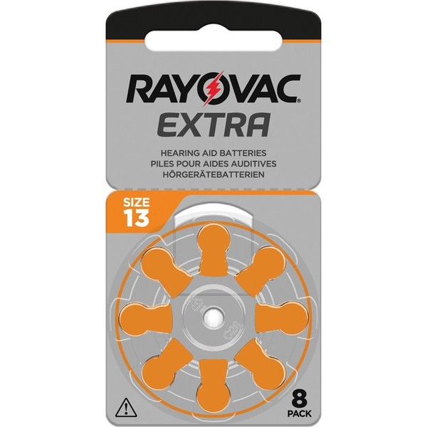 8X HöRgeräTe-Batterie Typ 13 Rayovac Extra (Vormals Extra Advanced)-image