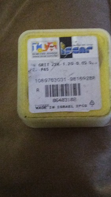 #ad ISCAR Carbide Milling Insert GRIT 22K 1.20 0.05 Multi Master Indexable 2 Pcs $60.00