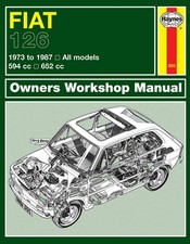 Fiat 126 (1973-1987) Haynes Repair Manual