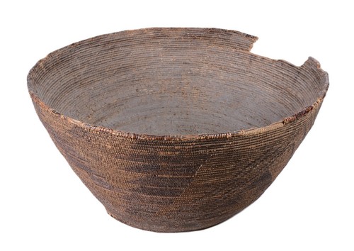 Large  Maidu Cook Basket  11.125" H x 19.5" D  Possible Repurposed Hopper 19th C