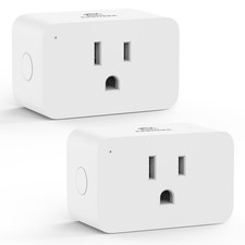 Zigbee Smart Plug 2 Pack Energy Monitoring Hu...
