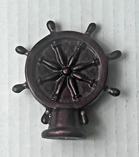 Vintage Lamp Light Fixture Finial Nautical Boat Ships Wheel Ships Captain