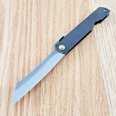 Higonokami No 4 Folding Knife 2.63'' SK5 Carbon Steel Blade Stainless Handle