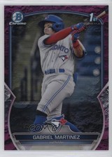 2023 Bowman Fuchsia Lunar Crater Refractor 103/199 Gabriel Martinez #BCP-45 03xg