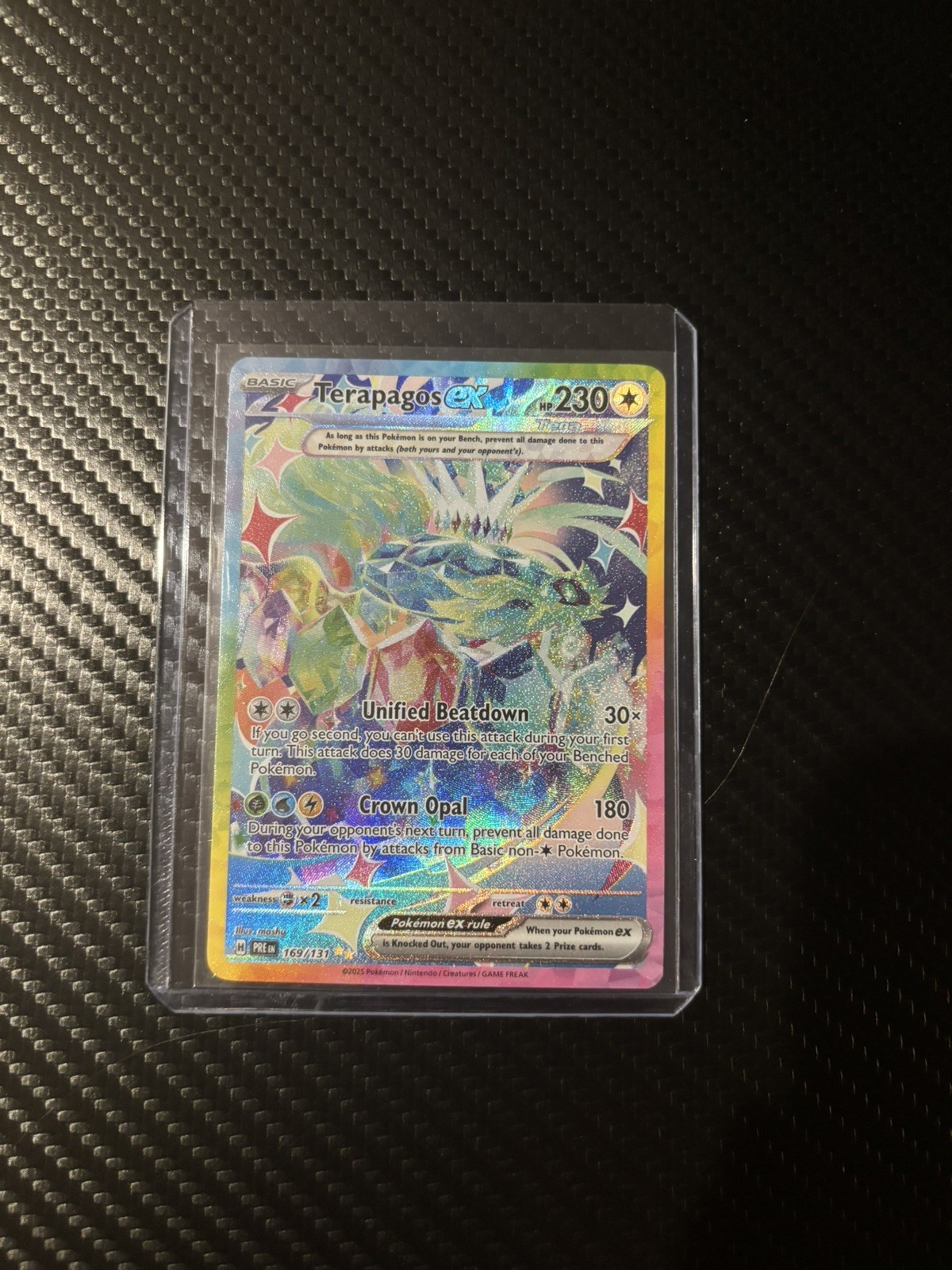 Pokémon TCG Terapagos EX 169/131 Prismatic Evolutions Mint Condition