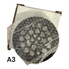 D3193-12 4-1/4" OD Brass Shower Strainer Grid Drain Cover 1-Pack Oil Rubbed B..