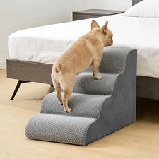 High Density Foam Pet Ramp Steps for Small Dogs Cats Staircase Curved