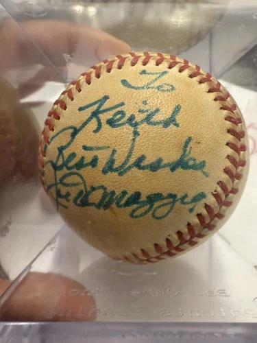 JOE DIMAGGIO Signed Official Baseball-HOF-NEW YORK YANKEES-PSA Certificate