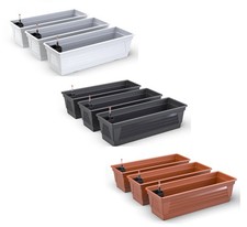 Blumenkasten mit Hydroeinsatz 60 80 100 cm Balkon Pflanzkasten wetterfest groß