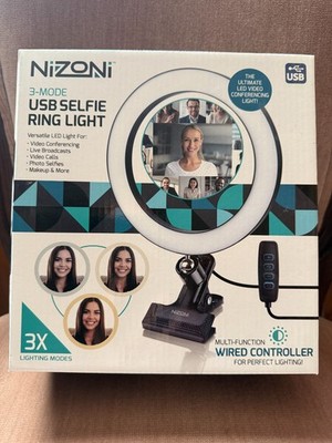 Nizoni 3-mode USB Multi-function Selfie Ring Light NEW. Product Features: 8  rin