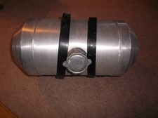 Empty 3.25 Gallons 8x 16 Aluminum Spun Round Gas Tank Fuel Cell Center Fill Empty 3.25 Gallons 8x 16 Aluminum Spun Round Gas Tank Fuel Cell Center Fill