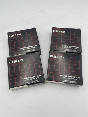 4 Boxes KLEER-FAX BLUE YELLOW HANGING FILE FOLDER TABS INSERTS 2IN ...