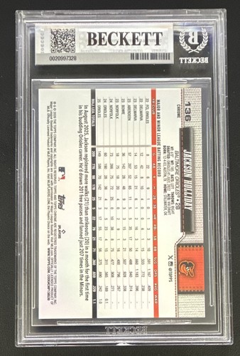 Topps 2026 Chrome Jackson Holliday #136 Gold X-Fractors 31/50 BGS 9