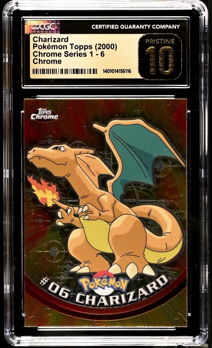 Pokémon 2000 Charizard Topps Chrome Holo Series 1-6 CGC Pristine