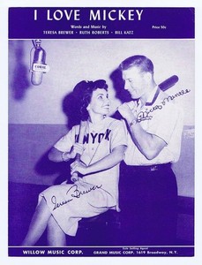 Mick and the Babe! - Mickey Mantle and Babe Ruth - 2 pieces - 1956 and 1948