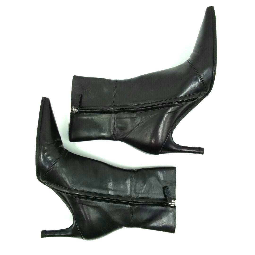 GUCCI Boots Heel GG Marmont Leather Black EU35.5/US5.5 113174c thumbnail 12