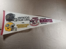 Vintage Pennant - 1986 Grey Cup - Edmonton Eskimos vs. Hamilton Tigers-Cats