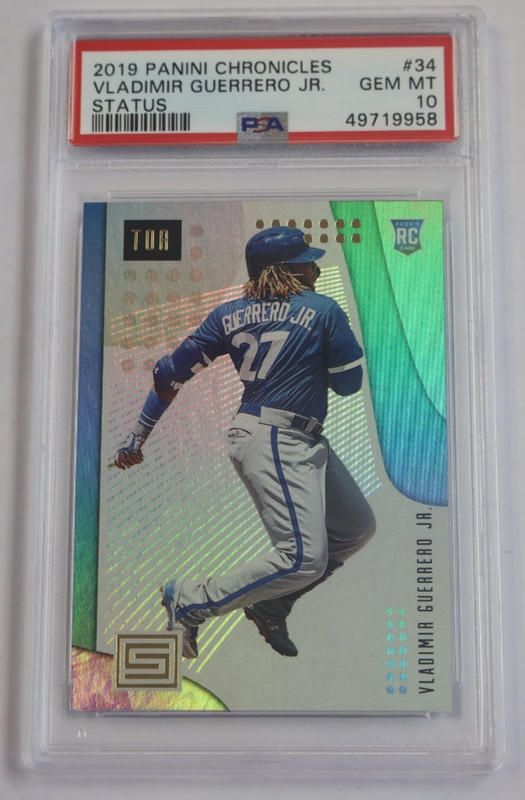 Vladimir Guerrero Jr 2019 Panini Chronicles Status Rookie #34 RC PSA 10
