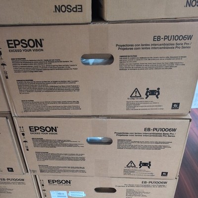 Epson EB-PU1006W 6K Lumen Laser Projector Bundle *ELPLM08 ZOOM LENS INCLUDED! 