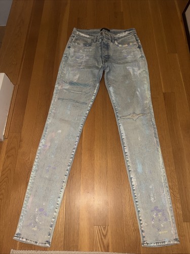 AMIRI Painter Tie Dye Patch Jean Size 30 Sky Indigo