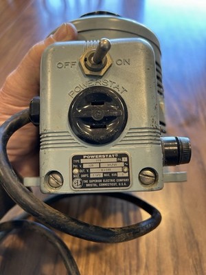 Powerstat type 116 variable autotransformer  0-140v output  auto transformer man