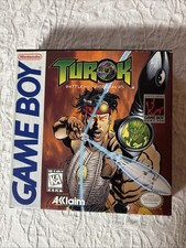 Nintendo Game Boy Turok Battle Of The Bionosaurs, Box, Manual And All Inserts