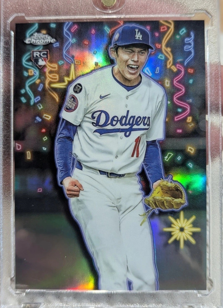 2025 Topps Chrome Update Roki Sasaki Celebracion #CT-20 Case Hit