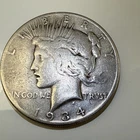 1934-S VF Key Date Peace Dollar Nice Original