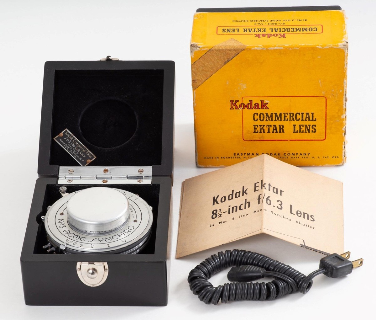 *Kodak commercial Ektar 8 1/2 inch USA製 Kodak Commercial Ektar Lens 8-1/2 Inch f/6.3 Great Condition