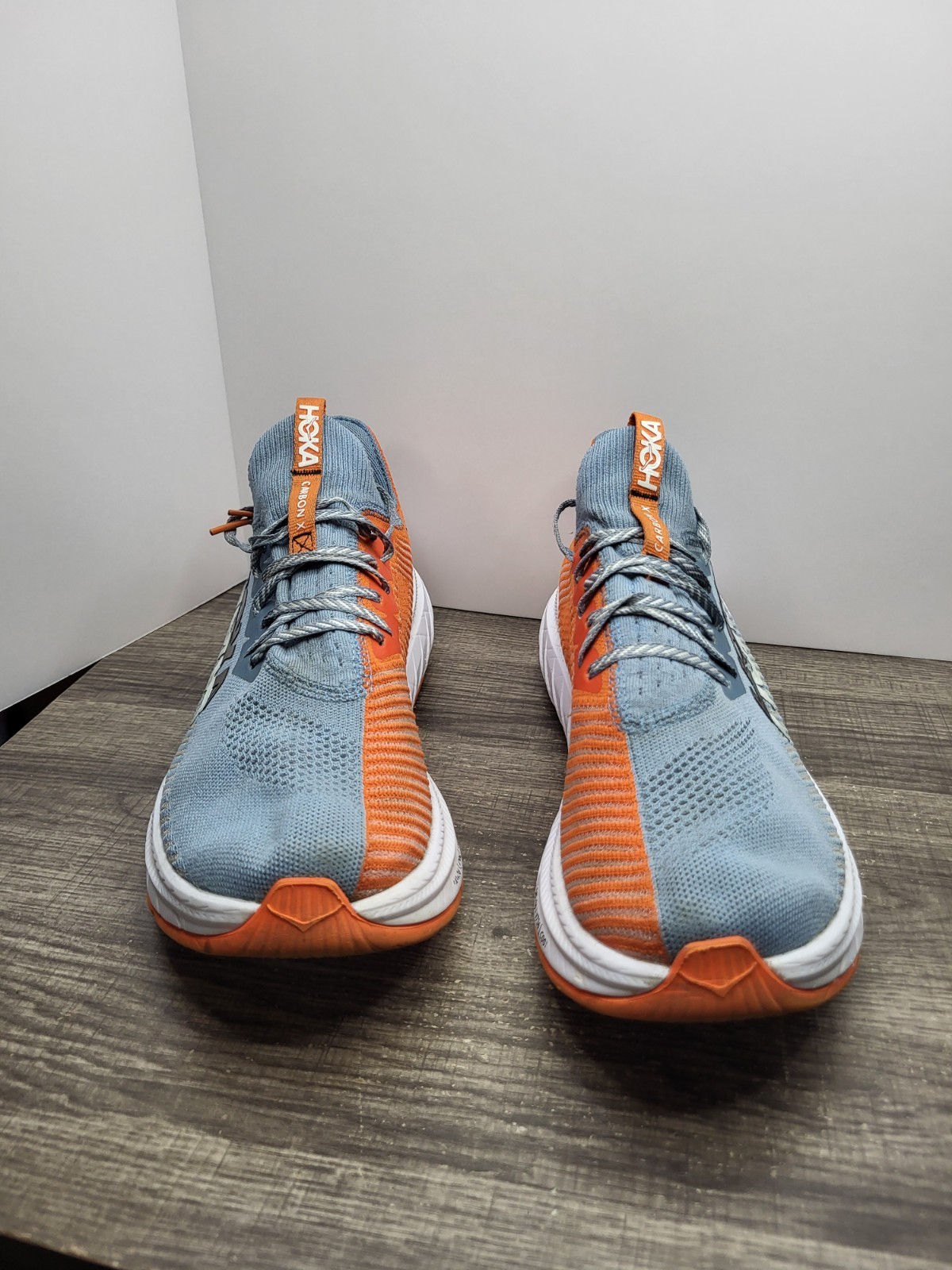 Hoka One One Carbon X3 1123192 MSPBL Blue Orange Running Shoes Mens 12.5 D thumbnail 4