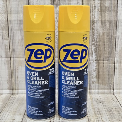 #ad 2 Cans Of Zep Oven and Grill Cleaner 19 oz Heavy Duty Dissolves Grease $24.99