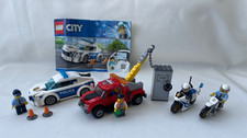 Lego City Police Tow Truck Trouble 60137 & Police Patrol Car 60239 VGC