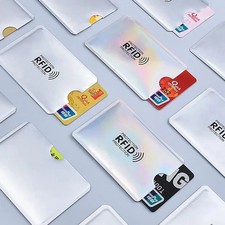 10PCS RFID Blocking Card Holder Sleeves Anti-Theft Credit Bank Card Protectors