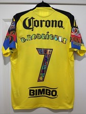 Brian Rodriguez #7 Mens MEDIUM Adidas Club America x Pac-Man Home Jersey