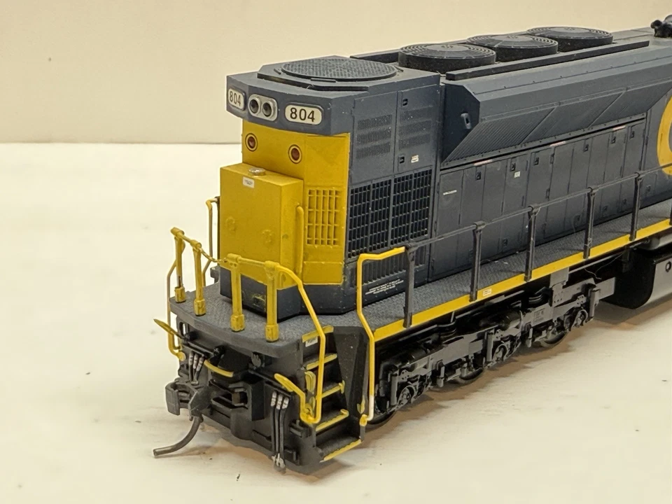 HO Scale Custom KATO CSX EMD SD80MAC YN3 #804 Diesel Locomotive Train W/DCC - Image 3 of 4