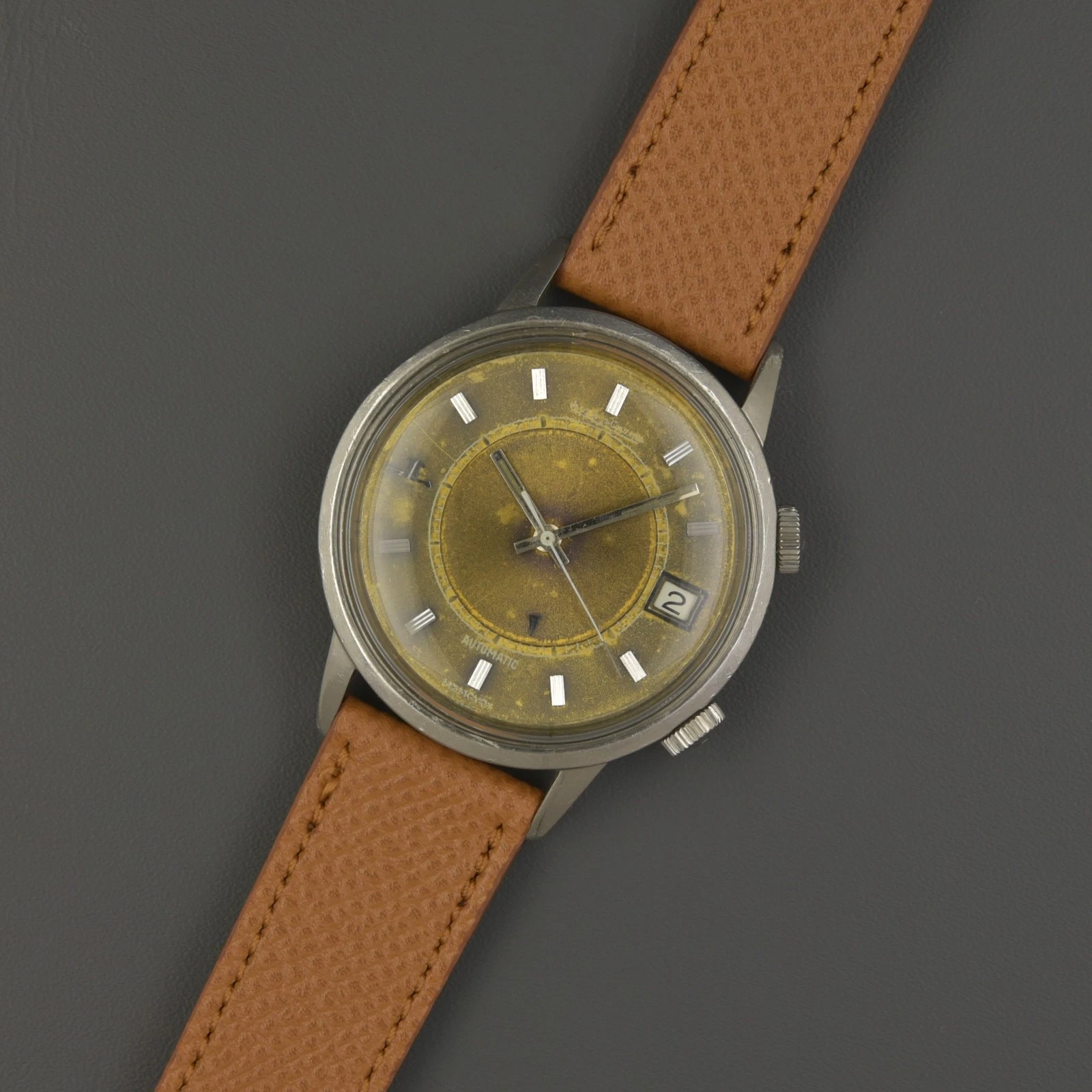 Jaeger LeCoultre — Jaeger-Lecoultre Memovox Speed Beat Tropical 37mm E875 Automatic High Beat