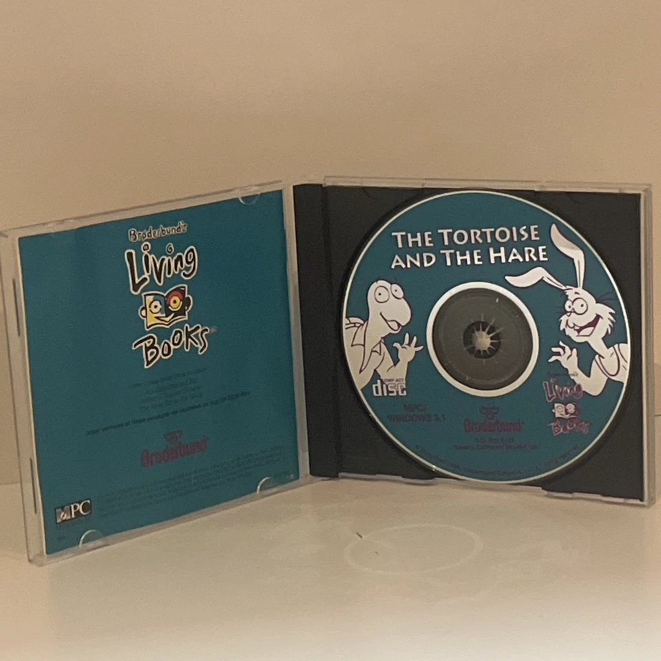 Living Books The Tortoise and the Hare • PC CD-ROM For Kids 1994 Broderbund MPC - Image 3 of 3