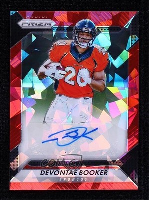 2016 Panini Prizm Rookie Red Crystals 61/75 Devontae Booker #RA-DBK Auto RC 0ot