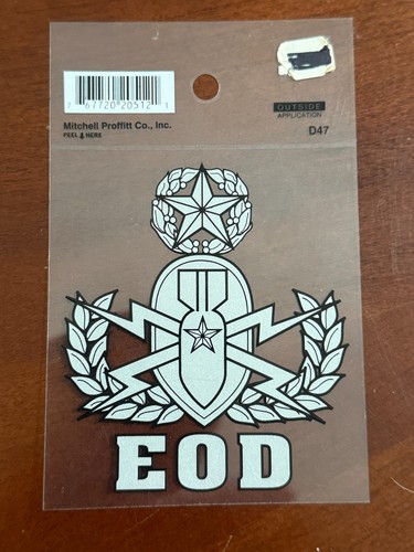 Window Sticker Decal US ARMY MASTER EOD EXPLOSIVE ORDNANCE DISPOSAL, 4" Mitchell