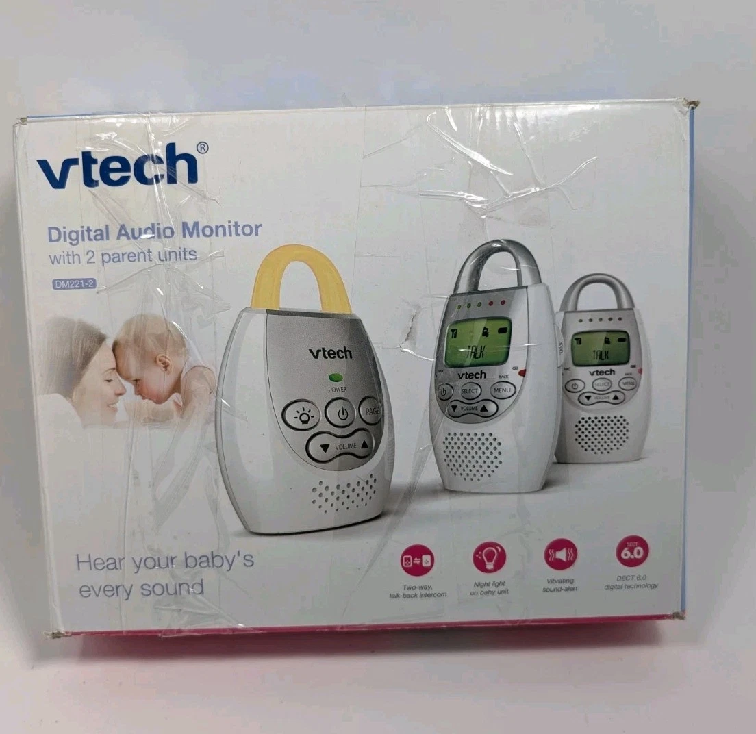 NEW VTech DM221-2 Digital Audio Baby Monitor w/ 2 Parent Units DECT 6.0