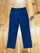 H M Slim Fit Adjustable Waist Navy Dress Uniform School Pants, Boys 6X