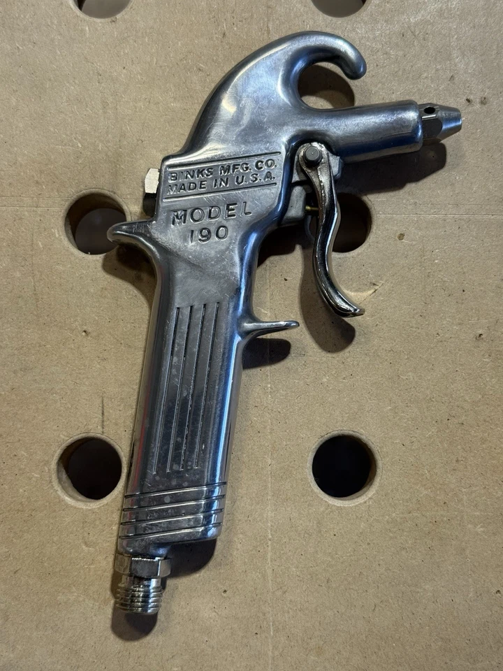 Pistola de Polvo Binks Modelo 190 - De Colección Nueva En Caja con Hoja de Piezas Foto 2 de 4