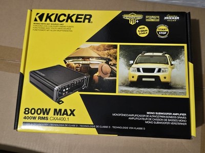 Kicker 46CXA4001 Car Audio Amp Monoblock 800W Peak Sub Amplifier CXA400.1