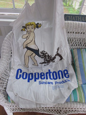 46"X30" COPPERTONE SUNCARE Products Girl & Dog Inflatable Pool Surfer Mattress