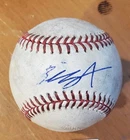 Autographed Baseball game used BILLY AMICK Minnesota Twins