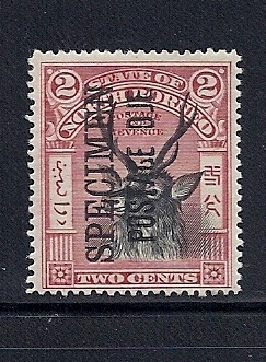 NORTH BORNEO 1895-97 (POSTAGE DUE SG D12S) SPECIMEN ovpt F/VF MH