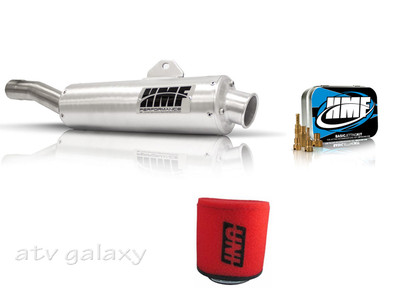 HMF Performance Slip On Exhaust + Jet Kit + Uni Air Filter Honda Rancher 350