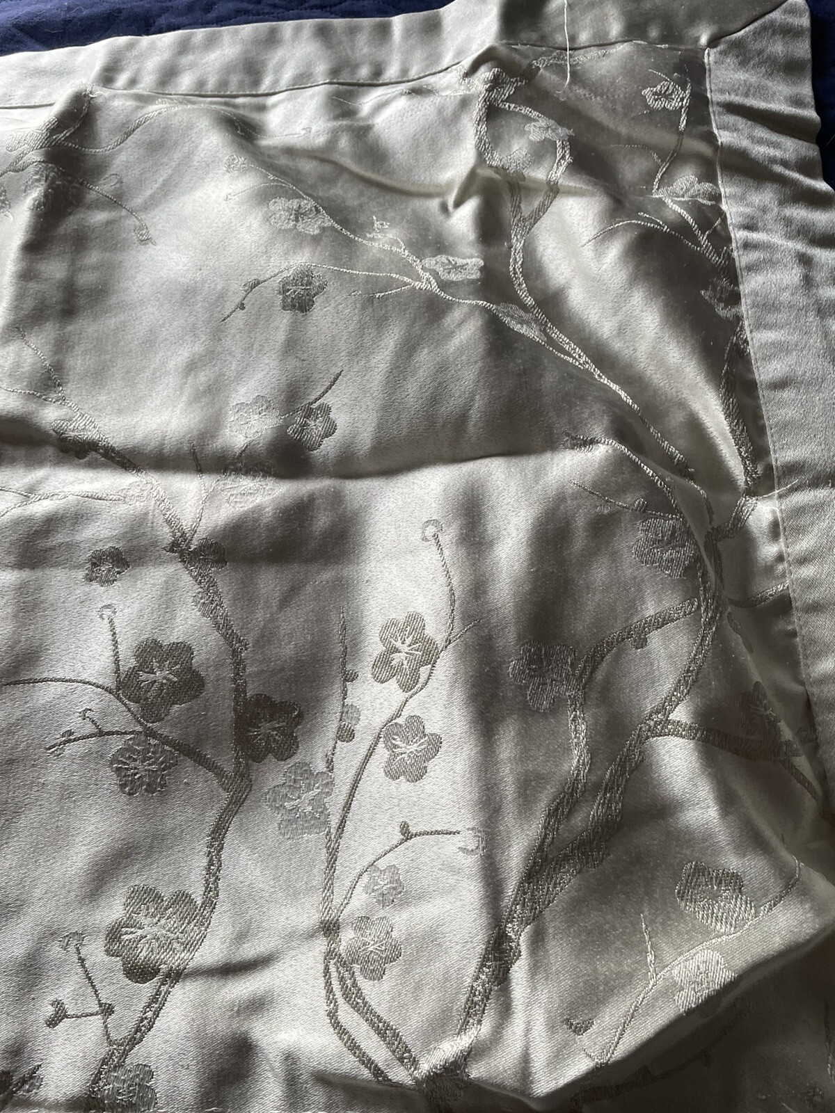 DEBENHAMS KING SIZE duvet Cover 2 Pillowcases Cream Silky Look Cotton